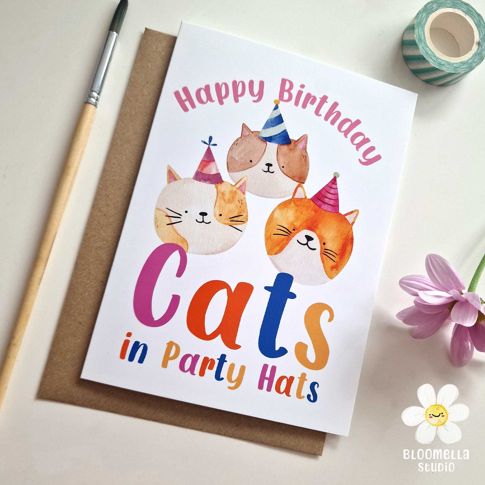 Cats in Party Hats Birthday