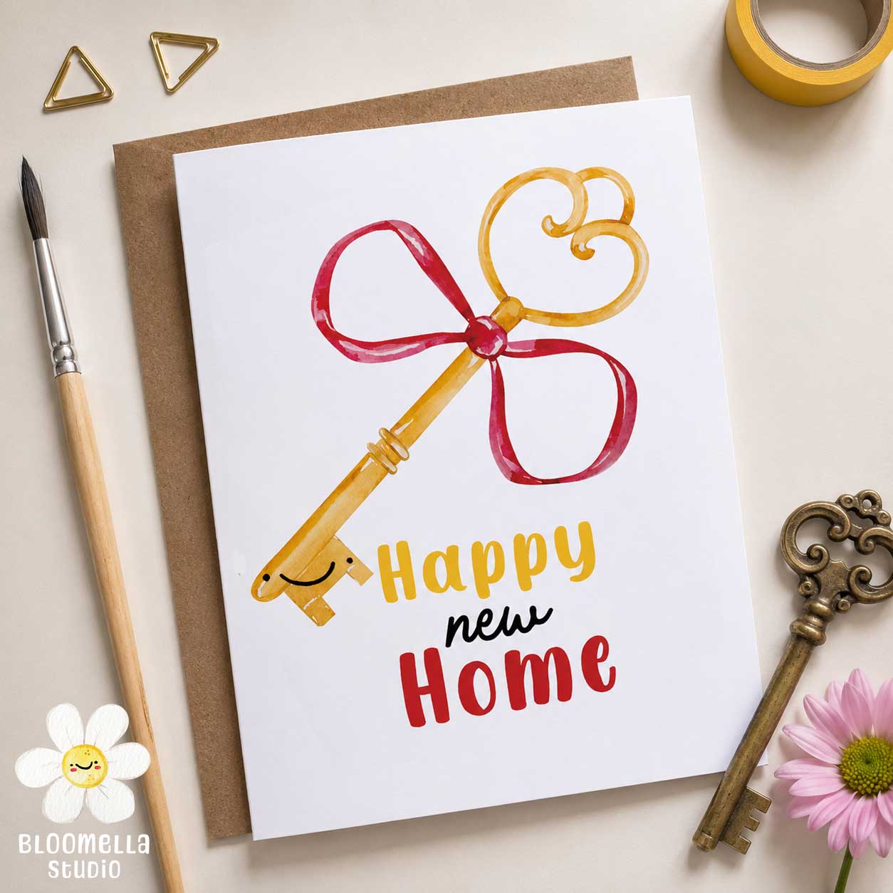 Happy New Home Gold Key